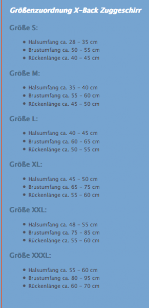 Zug- und Renngeschirr X-Back Gr.XXXL Schwarz
